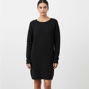 Aritzia Wilfred black Campanule ribbed sweater dress - size Small (S)